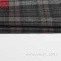 double-faced plaid check woven woolen fabric for overcoat